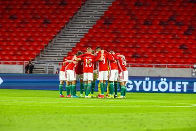 2022 FIFA World Cup Qualifier match between Hungary and Albania.-stock-photo