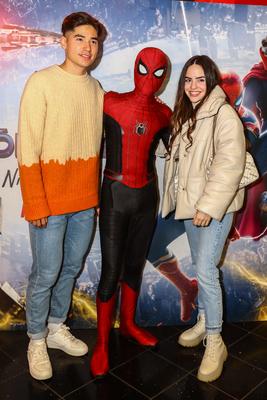 Pókember ,,Nincs hazaút" Premier diszvetítés-stock-foto