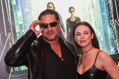 Mátrix: Feltámadások (The Matrix Resurrections) Premier vetítés-stock-foto