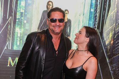 Mátrix: Feltámadások (The Matrix Resurrections) Premier vetítés-stock-foto