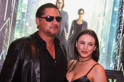 Mátrix: Feltámadások (The Matrix Resurrections) Premier vetítés-stock-foto