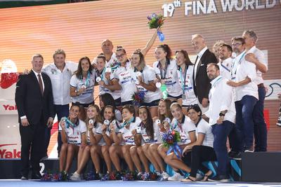 Budapest 2022 FINA World Championships: Water Polo - Day 13.-stock-photo