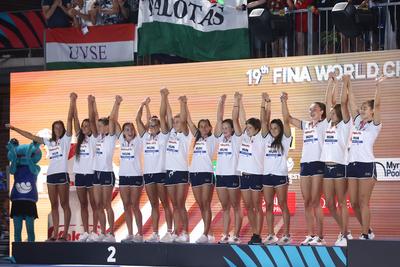 Budapest 2022 FINA World Championships: Water Polo - Day 13.-stock-photo