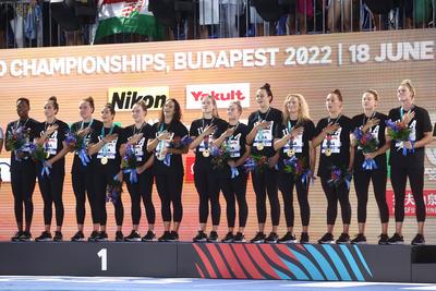 Budapest 2022 FINA World Championships: Water Polo - Day 13.-stock-photo