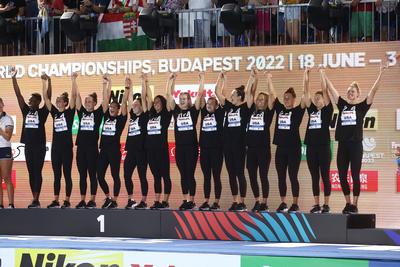 Budapest 2022 FINA World Championships: Water Polo - Day 13.-stock-photo