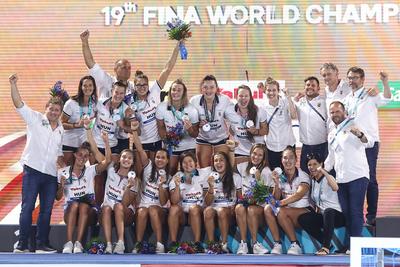 Budapest 2022 FINA World Championships: Water Polo - Day 13.-stock-photo