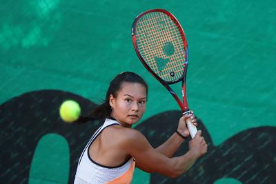 Women's tennis national championship final. (HU) Női tenis oszágos bajnokásg döntője.-stock-photo