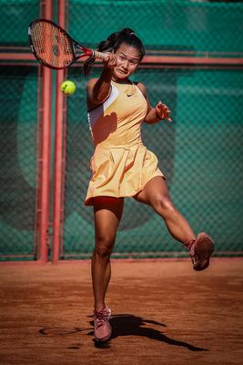 Women's tennis national championship final. (HU) Női tenis oszágos bajnokásg döntője.-stock-photo