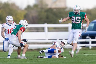 Hungary-Czech Republic IFAF Group A European Championship match-stock-photo