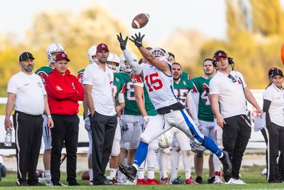 Hungary-Czech Republic IFAF Group A European Championship match-stock-photo