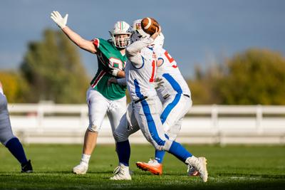 Hungary-Czech Republic IFAF Group A European Championship match-stock-photo