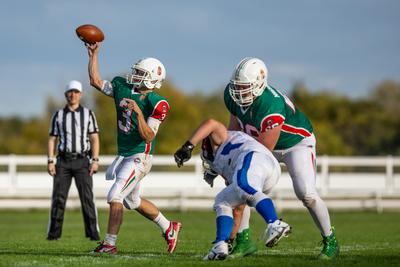 Hungary-Czech Republic IFAF Group A European Championship match-stock-photo