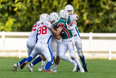 Hungary-Czech Republic IFAF Group A European Championship match-stock-photo