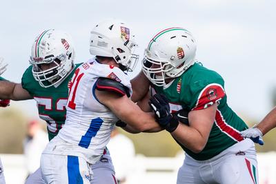 Hungary-Czech Republic IFAF Group A European Championship match-stock-foto
