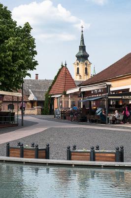 Gyula, Kossuth tér-stock-foto