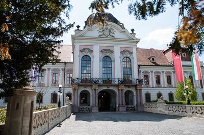 Gödöllő, Grassalkovich-kastély-stock-foto