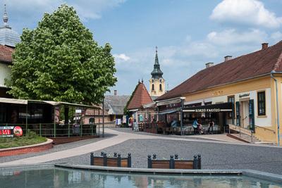 Gyula, Kossuth tér-stock-foto
