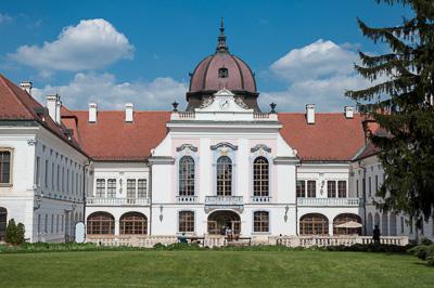 Gödöllő, Grassalkovich-kastély-stock-foto