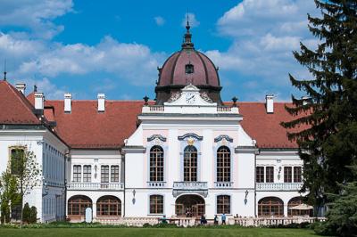 Gödöllő, Grassalkovich-kastély-stock-foto