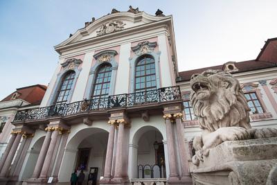 Gödöllő, Grassalkovich-kastély-stock-foto
