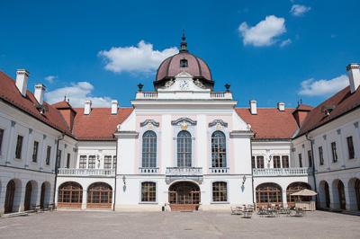 Gödöllő, Grassalkovich-kastély-stock-foto