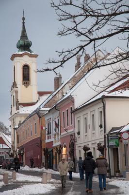 Szentendre, Fő tér-stock-foto