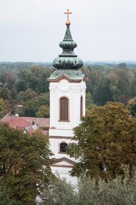 Szentendre, Preobrazsenszka-templom-stock-foto