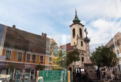 Szentendre, Fő tér-stock-foto