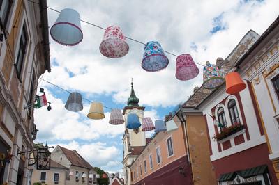 Szentendre, Fő tér-stock-foto