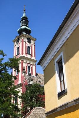 Szentendre, Belgrád-székesegyház-stock-foto
