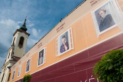 Szentendre, Fő tér-stock-foto