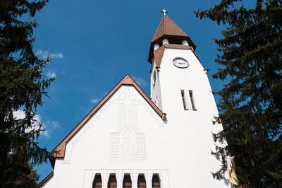 Zebegény, Római katolikus templom-stock-photo
