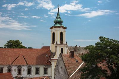 Szentendre, Gyümölcsoltó Boldogasszony templom-stock-foto