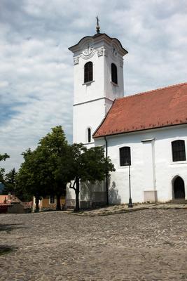 Szentendre, Keresztelő Szent János-plébániatemplom-stock-foto