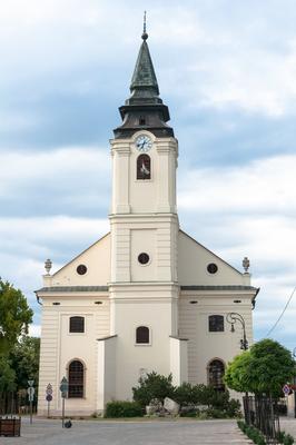 Szarvas, Evangélikus ótemplom-stock-foto