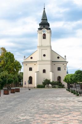 Szarvas, Evangélikus ótemplom-stock-foto