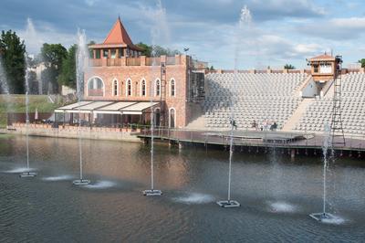 Szarvas, Vízi Színház-stock-foto