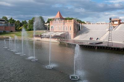 Szarvas, Vízi Színház-stock-foto