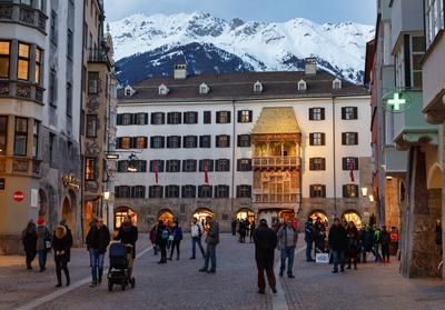 Winter in Innsbruck-stock-foto