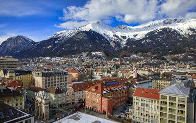 Winter in Innsbruck-stock-foto
