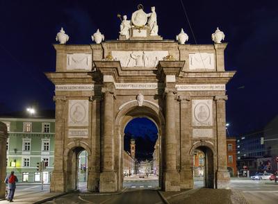 Winter in Innsbruck-stock-foto