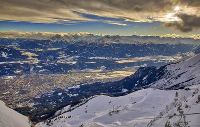 Winter in Innsbruck-stock-foto