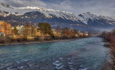 Winter in Innsbruck-stock-foto