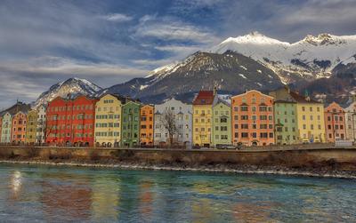 Winter in Innsbruck-stock-foto