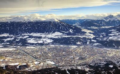 Winter in Innsbruck-stock-foto