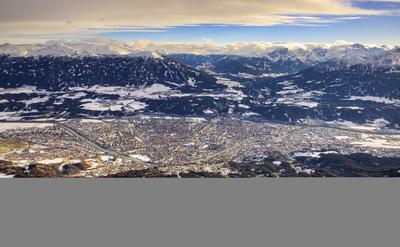 Winter in Innsbruck-stock-foto