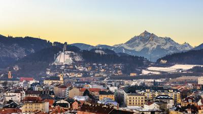 Winter in Innsbruck-stock-foto