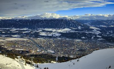 Winter in Innsbruck-stock-foto