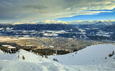 Winter in Innsbruck-stock-foto