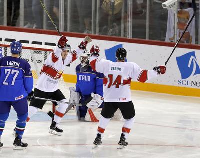 2018 IIHF Ice Hockey World Championship Division I Group A - Day Two-stock-photo